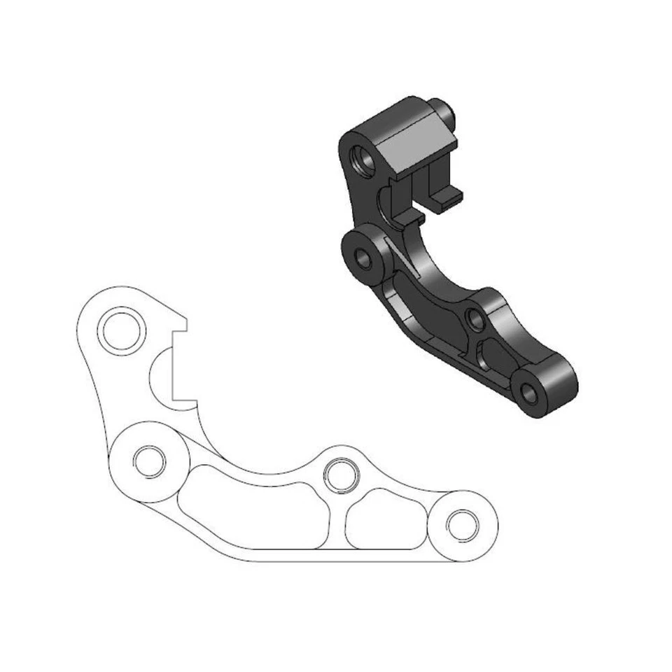Adaptador de pinza delantera MotoMaster 260 para Yamaha YZ250FX 2015-2025 Foto 1 de 1