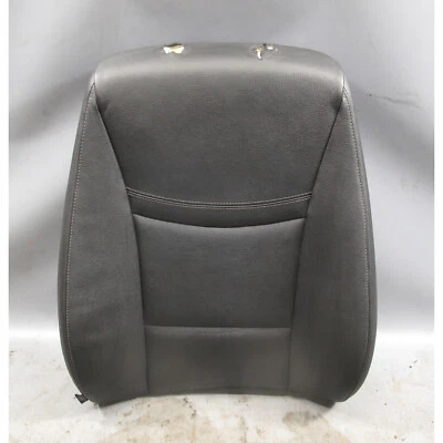 BMW E90 E91 2009-2012 Serie 3 Asiento Delantero Derecho Respaldo Cojín Cuero Negro Foto 1 de 4