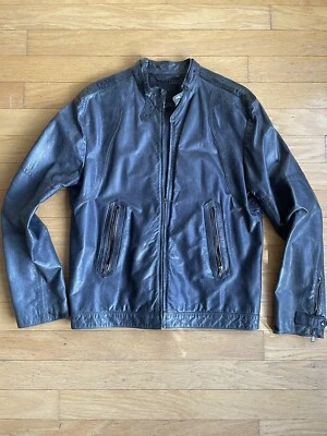 Vintage Rare Nicole Farhi Leather Spring Men's Jacket Sz M - Image 1 of 4