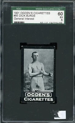 1901 Ogden's Cigarettes General Interest Ser. A Boxing #85 Dick Burge SGC 5 *d2 - Image 1 of 2