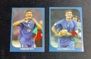 Totti Francesco - Panini Campioni Del Mondo 2006 - 2 Figurine - New - Foto 1 di 2