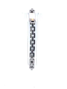 Pulsera De Enlace Boston De Acero Inoxidable Y Oro De 18k 8.25" - Imagen 1 de 5