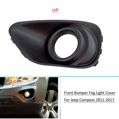 Front Bumper Left Fog Light Lamp Cover Bezel For Jeep Compass 2011-2017 2015 - Image 1 of 4