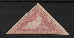 CAPA DE BUENA ESPERANZA SG5a THE 1855-63 1d ROSA FREESH COMO NUEVA 3 MÁRGENES GATO £850 - Imagen 1 de 2