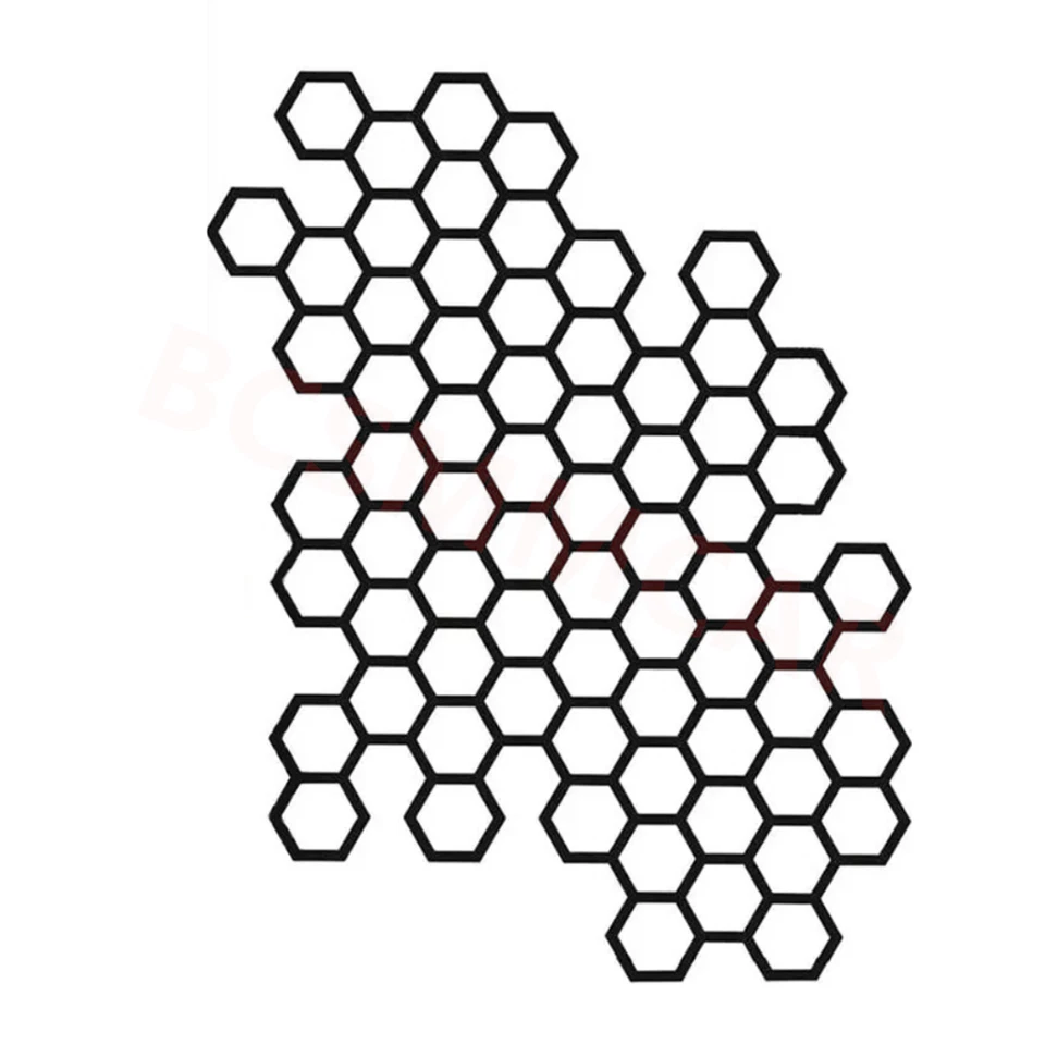 Car Stickers Headlight Protection Film Decal Waterproof Honeycomb Graphics Trim — 第 1/4 张图片