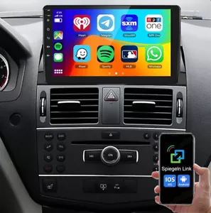 Für Mercedes-Benz C-Klasse W204 S204 Autoradio CarPlay WIFI BT GPS Navi + Kamera - Bild 1 von 12