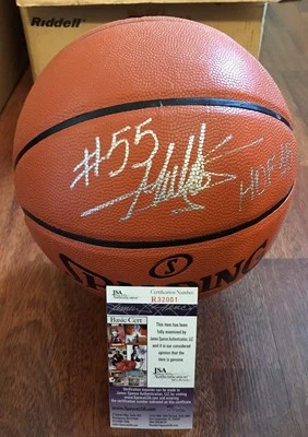 HOUSTON ROCKETS ~ BALONCESTO FIRMADO POR DENVER NUGGETS DIKEMBE MUTOMBO CON CERTIFICADO DE AUTENTICIDAD JSA Foto 1 de 3