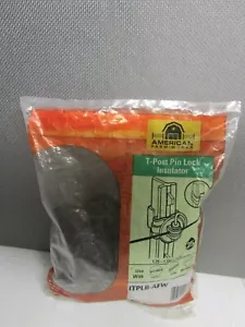 American FarmWorks ITPLB-AFW Pinlock T-Post Insulators Black 25-Pack - Picture 1 of 5