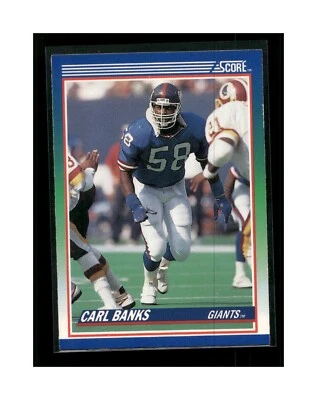1990 Score #91 Carl Banks New York Giants Football Card - Image 1 of 2