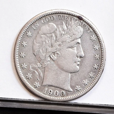 1900-S Barber Half Dollar - AU Details (#43190) Cover