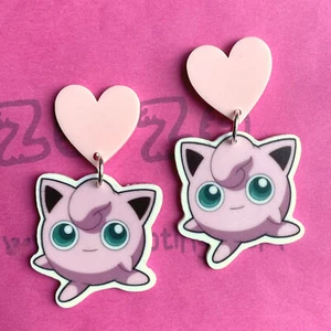 Jigglypuff Stud Earrings - Picture 1 of 1