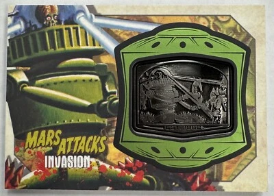 2013 Mars Attacks Invasion Robot Terror Medallion Relic MM-3 - Image 1 of 2