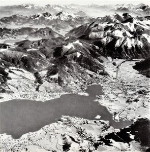 Luftbild Tegernsee mit Bad Wiessee und Rottach-Egern - 1950er Jahre - Bild 1 von 1