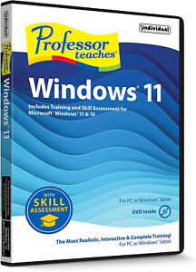 Professor Teaches  Windows 11 With Skill Assessment PC DVD NEW!