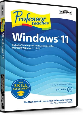 Professor Teaches  Windows 11 With Skill Assessment PC DVD NEW! - Image 1 of 2