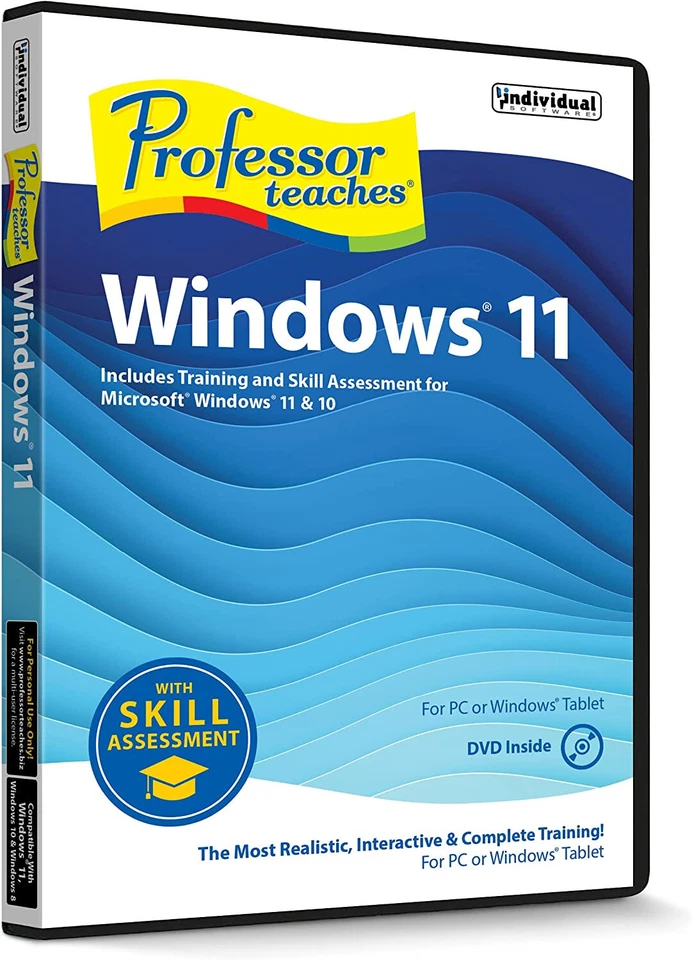 Professor Teaches  Windows 11 With Skill Assessment PC DVD NEW! - Image 1 of 2
