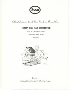 1969 Cherry Hill Esso Servicenter Advertisement Cherry Hill, New Jersey - Picture 1 of 1