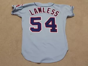 Maglietta firmata Tom Lawless gioco indossata 1993 California Angels - Foto 1 di 1