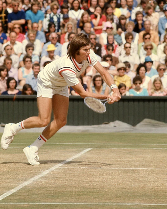 Póster brillante de Wimbledon con impresión de leyenda del tenis foto 8x10 de Jimmy Connors Foto 1 de 1