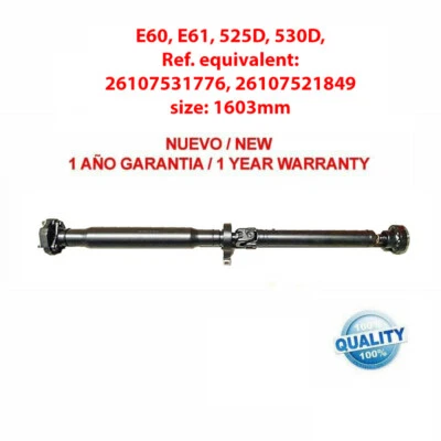 ARBRE DE TRANSMISSION BMW E60, E61, 525D, 530D, 26107531776, 26107521849, new!! - Image 1 of 3