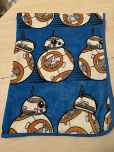 Star Wars BB8 Round About Droid 50x60 Fleece Throw Blanket - Picture 1 of 5