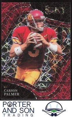 Carson Palmer Red Lazer Prizm 2022 Panini Select Draft Picks #192 Trojans USC - Imagem 1 de 2