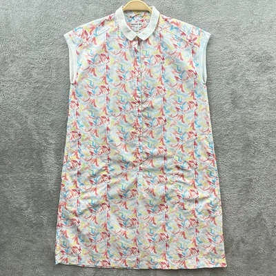 Vestido Polo Lacoste Mujer Pequeño FR 36 Blanco Multi Tacón Alto Zapato Estampado Midi Cocodrilo Foto 1 de 4