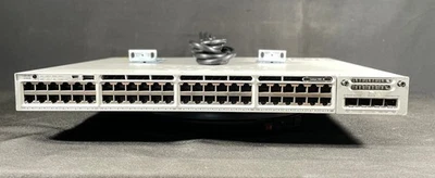 Cisco WS-C3850-48T-L 48 Port Gigabit Switch w/ C3850-NM-2-10G- Fast Shipping - Image 1 of 4