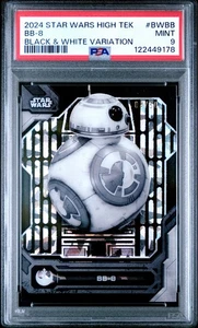 BB-8 - 2024 Star Wars High Tek Black & White Variation  PSA 9  #4/50 - Picture 1 of 2