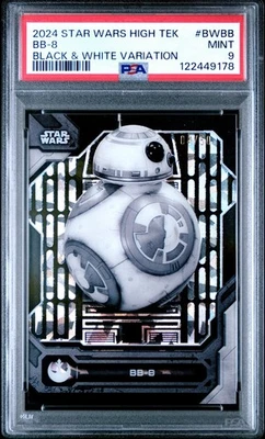 BB-8 - 2024 Star Wars High Tek Black & White Variation  PSA 9  #4/50 - Image 1 of 2