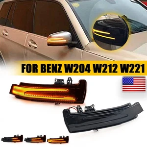 Driver & Passenger Mirror Indicator Turn Signal Lights For Mercedes Benz W204 - Picture 1 of 12