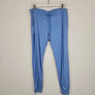PJ Salvage Lounge Essential French Terry Jogger Pajama Pants Size L Blue Comfy - Image 1 of 4