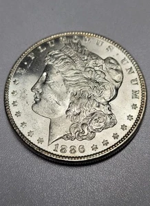 1886 Morgan Silver Dollar Philadelphia Mint 90% Silver Coin - Picture 1 of 8