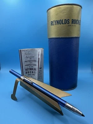 Bolígrafo Reynolds Rocket 1946 - ¿Cohete en tu bolsillo? - Coleccionable vintage Foto 1 de 4