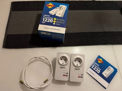 AVM FRITZ!Powerline 1220 Set (1,200 MBit/s, 2x Gigabit-LAN je Adapter, ideal für - Bild 1 von 4