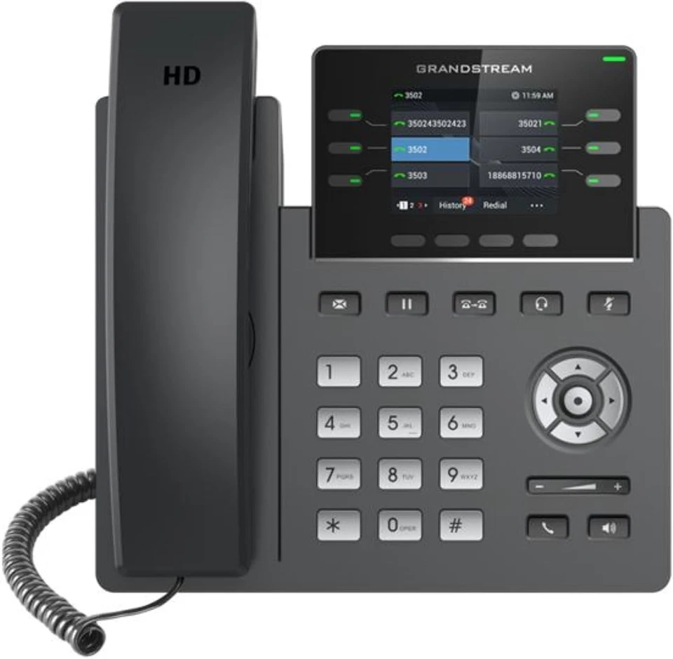 Grandstream GRP-2613 2.8" Display IP Phone with 6 Lines & 4 SIP Accounts - Black - Image 1 of 3