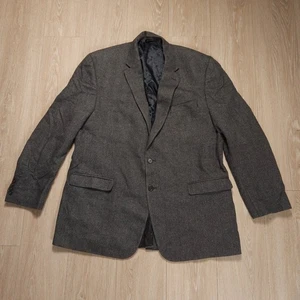 Lauren Ralph Lauren Sport Coat Men’s Size 48L Wool & Cashmere Gray Herringbone - Picture 1 of 12