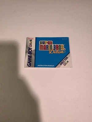 Super Mario Bros. Deluxe (Nintendo Game Boy Color, 1999) ☆ MANUAL ☆ - Imagem 1 de 3
