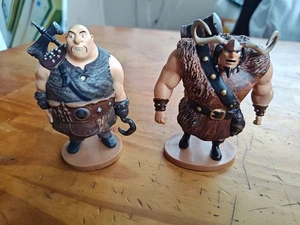 Disney Tangled Viking Lot (2) Plastic 4" Figurines  - Picture 1 of 5