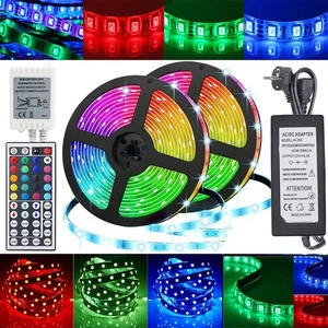 RGB LED Stripe 5050 SMD Leiste Streifen Band Licht Leuchte Lichterkette 1m-30m - Bild 1 von 17