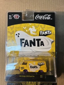 2025 Haloween M2 Machines Fanta  1964 Dodge A 100 Panel Van Chase Model yellow - Picture 1 of 4