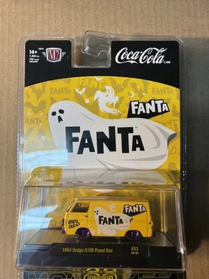 2025 Haloween M2 Machines Fanta  1964 Dodge A 100 Panel Van Chase Model yellow - Image 1 of 4