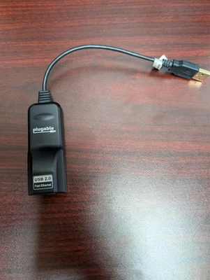 Plugable USB 2.0 Ethernet Adapter 10/100 Megabits Per Second USB 2-e100 FREEshp - Image 1 of 4