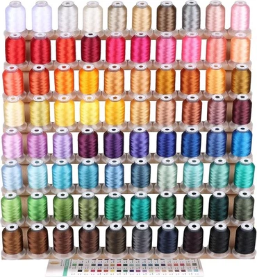 New brothread 80 Spools Janome Colours Polyester Machine Embroidery Thread Kit 5 - image 1 of 4