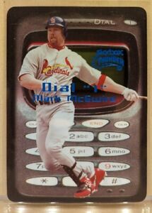 1999 Skybox Thunder Dial 1 #5 Mark McGwire CELL PHONE DIE CUT CASE HIT 1:300