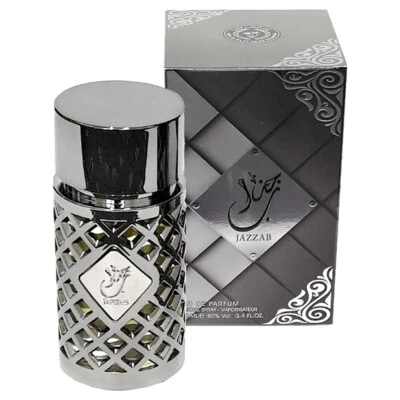 Jazzab Silver By Ard al Zaafaran Eau de Parfum Spray Perfume Masculino 3,4 fl oz 100ml - Imagem 1 de 4