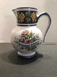 JARRA ACRISTALADA DE LOZA FRANCESA VINTAGE FAIENCERIE D'ANGULEME LE RENOLEAU - Imagen 1 de 8