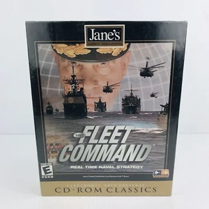 Jane's Fleet Command Combat Simulations PC CD-ROM Game War 1999 Big Box Sealed - Picture 1 of 7