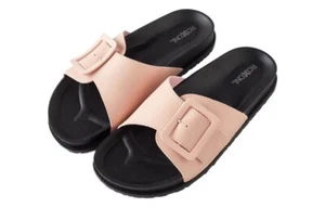 Pupeez Women's Open Toe Big Adjustable Strap Slide Sandals - Stylish - Picture 1 of 7