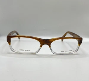 GAFAS DE PLÁSTICO GIORGIO ARMANI GA866 EID MARRÓN CRISTAL 54-16-140 HECHAS EN ITALIA - Imagen 1 de 5